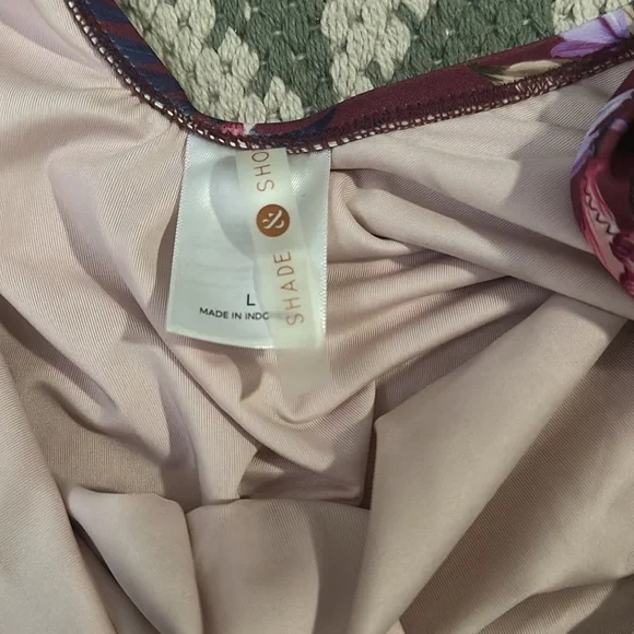 Shade & Shore Pink Floral Swimsuit - Picture 4 of 5